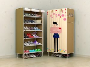 rak sepatu tertutup